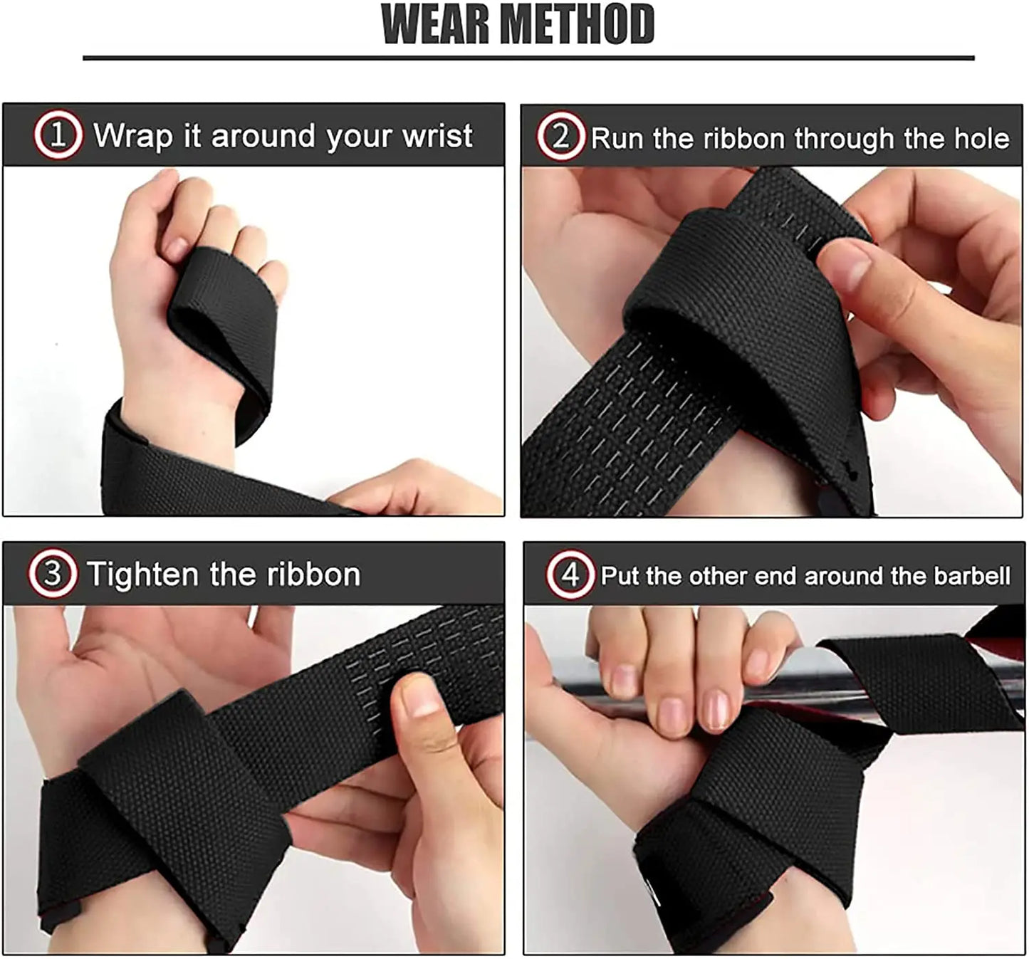 Silicone Wrist Wraps Deadlifts Crossfit